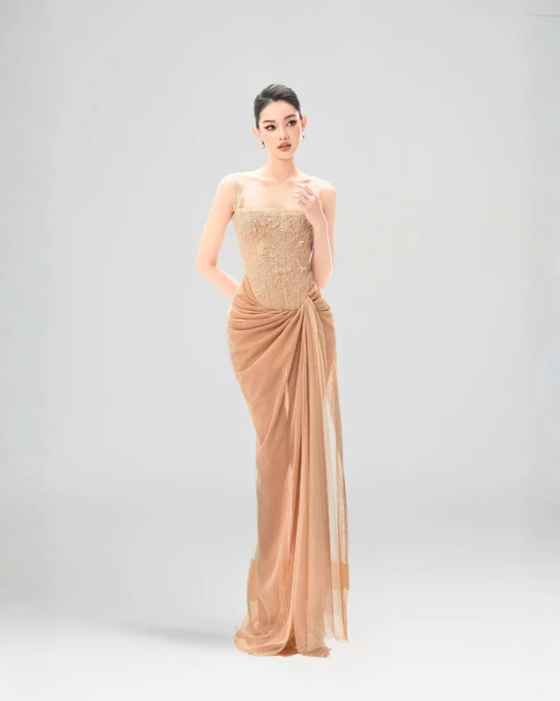 Peach Dress