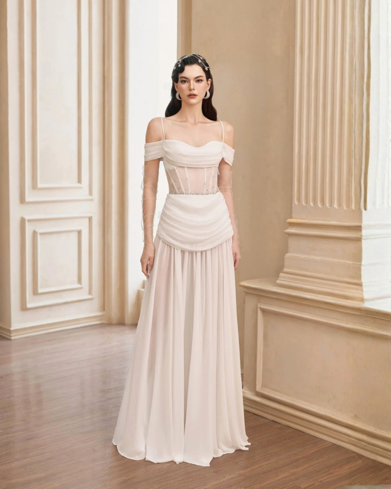 White Crystal Dress