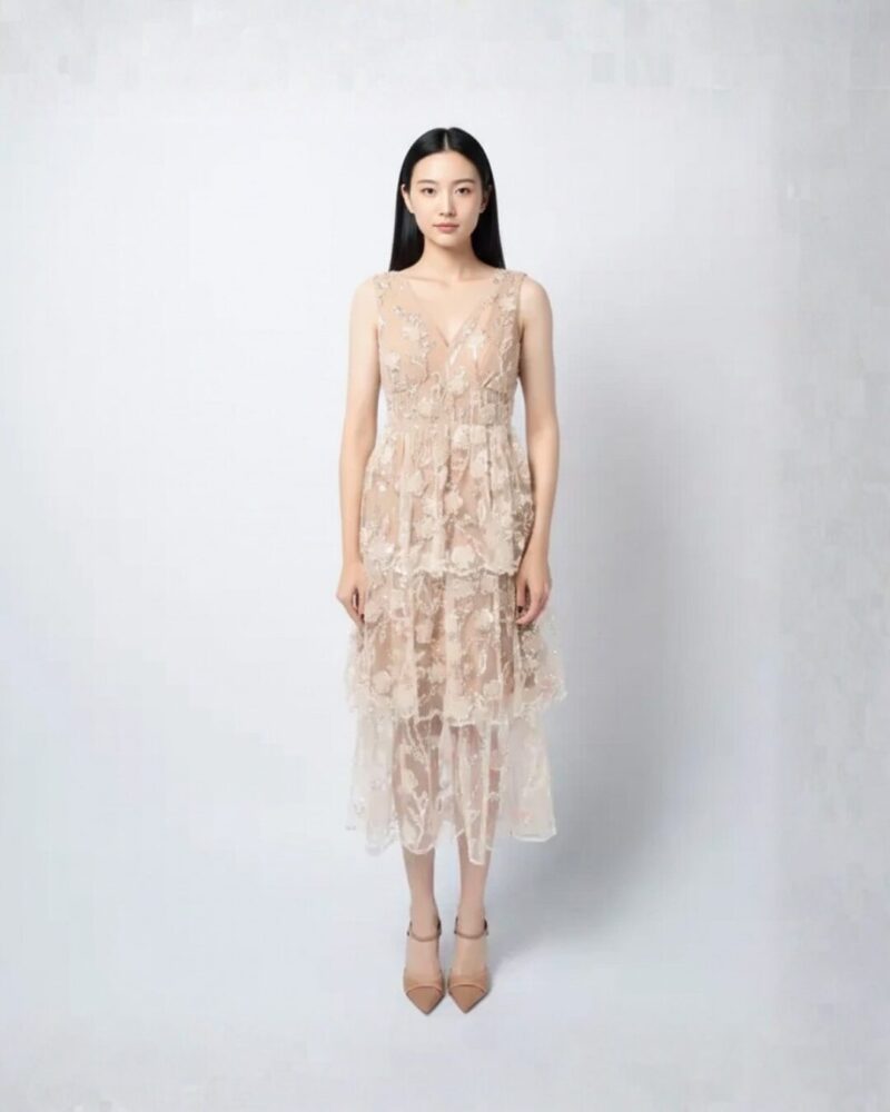 Flower Midi Dress