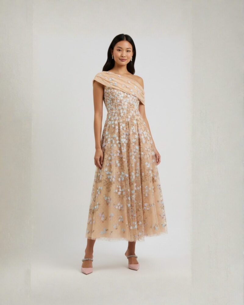 Baroque Floral Gown