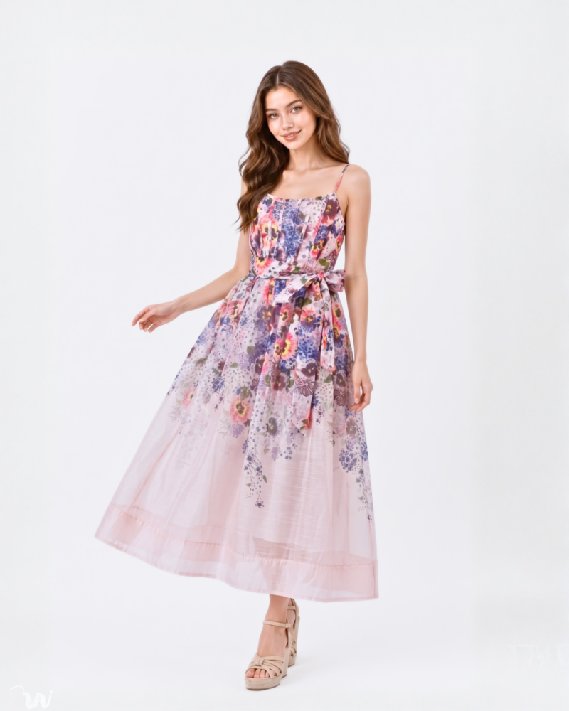 Purple Floral Dress