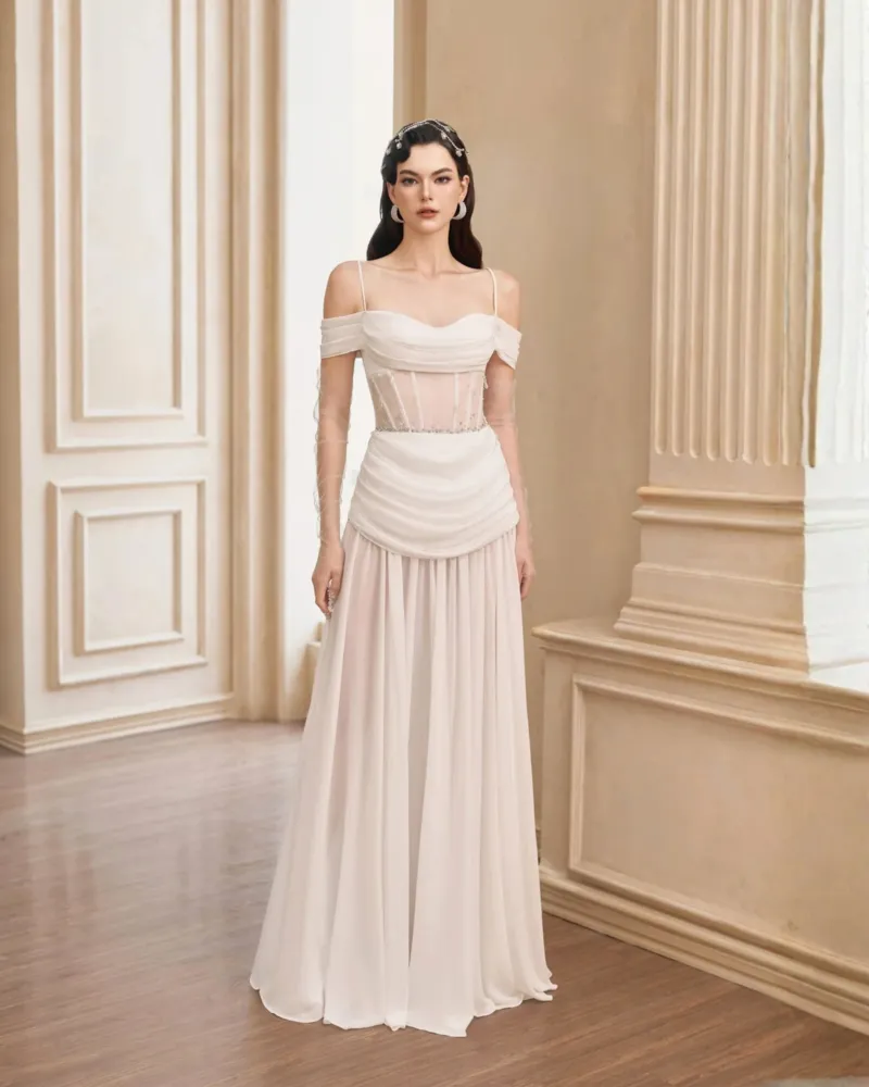 White Crystal Dress